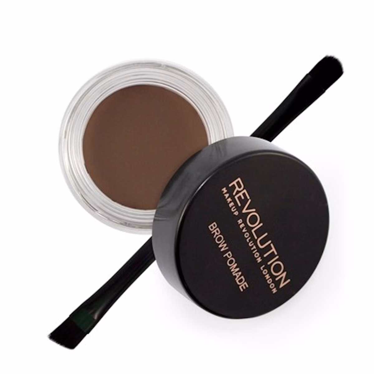 Revolution Makeup Brow Pomade Dark Brown 2,5 g + 1 pcs