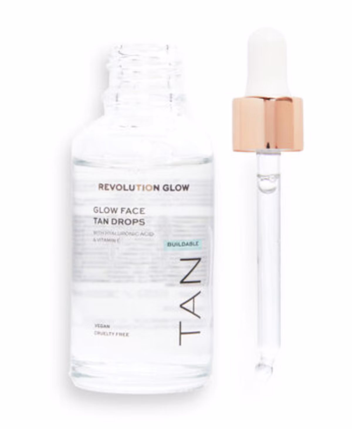 Revolution Makeup Glow Illuminating Hyaluronic Face Tan Drops 30 ml