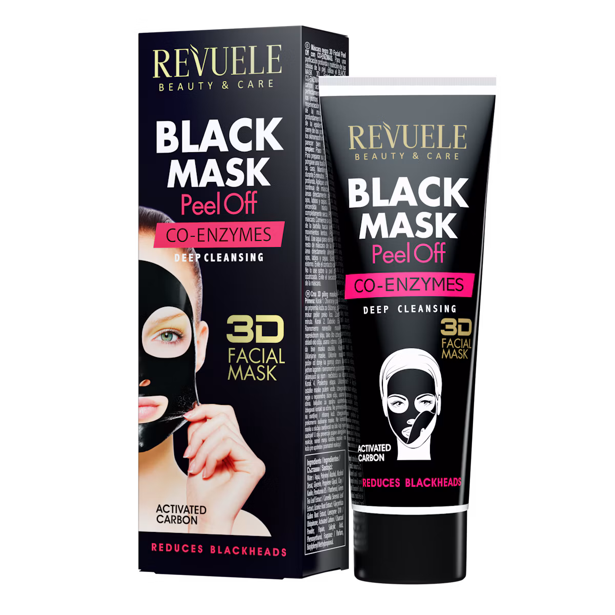 Revuele Black Mask Peel Off Co-Enzymes 80 ml