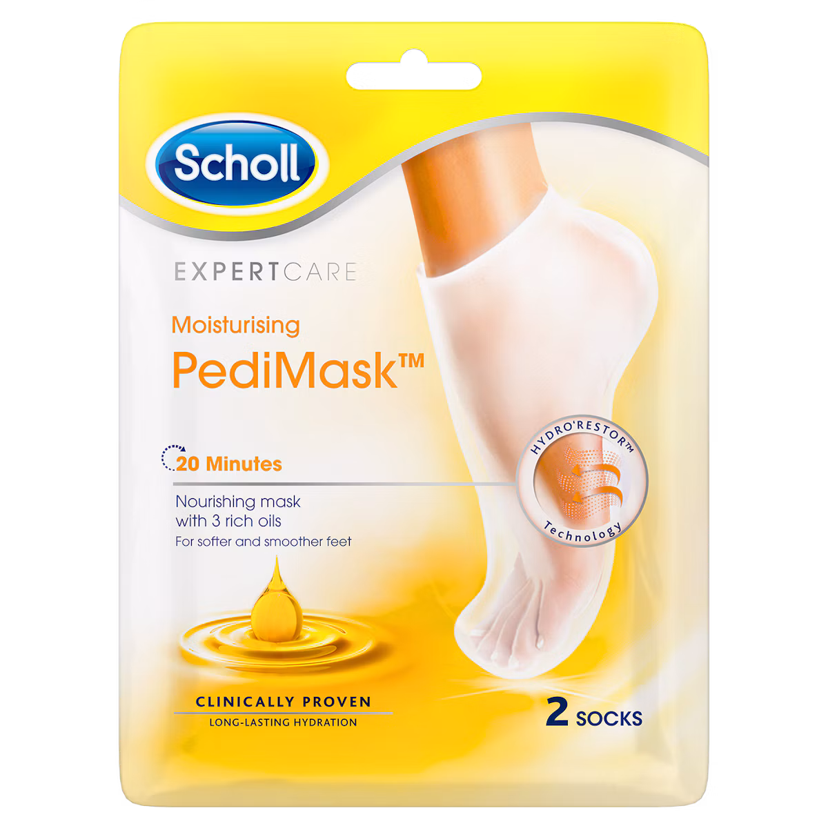 Scholl Moisturising Pedimask Triple Oil 1 pair