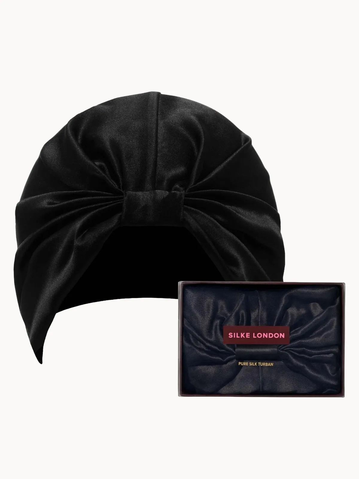 SILKE Hair Wrap Bonnet - The Eva - Black