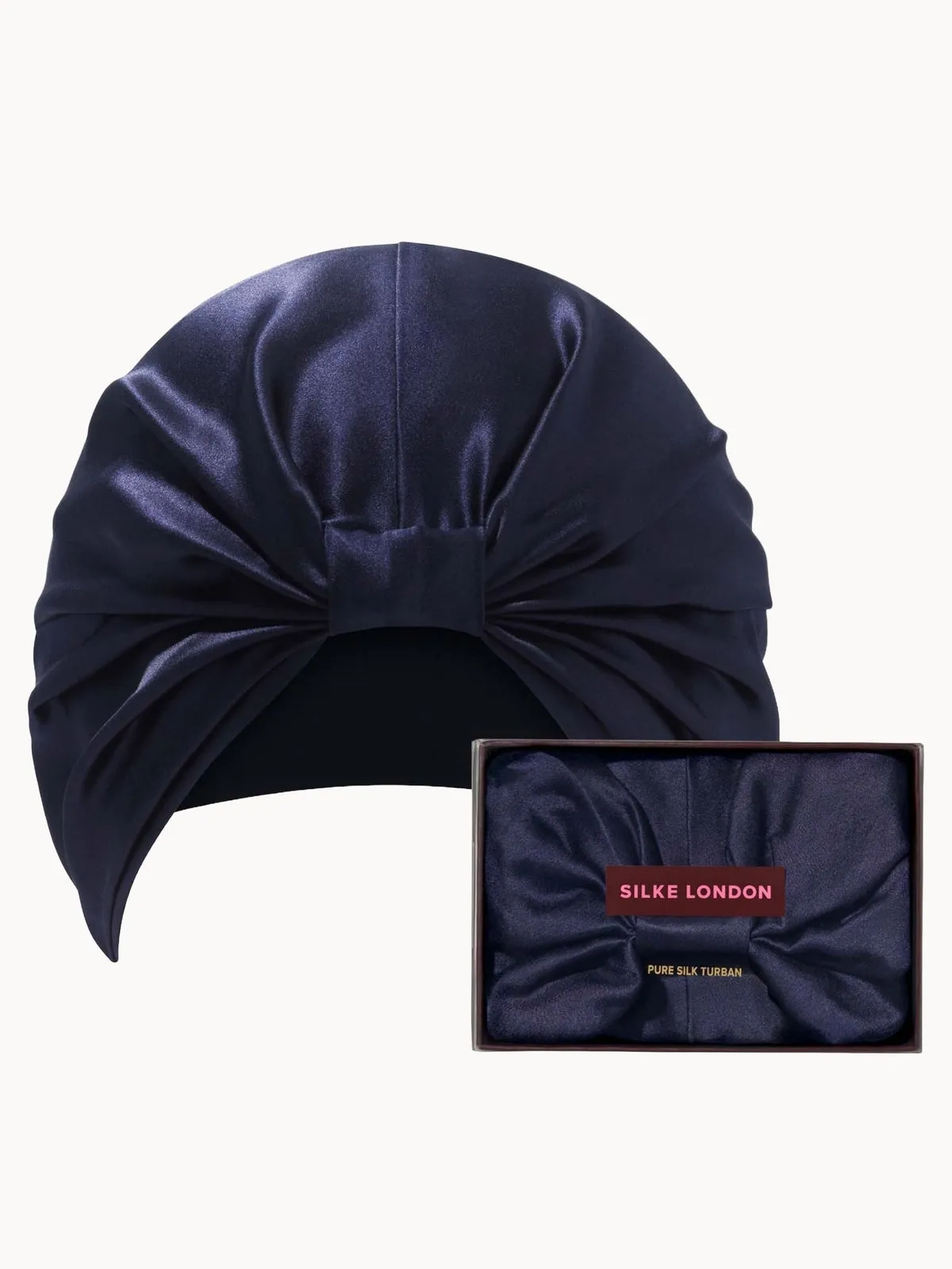 SILKE Hair Wrap Bonnet - The Kate - Navy