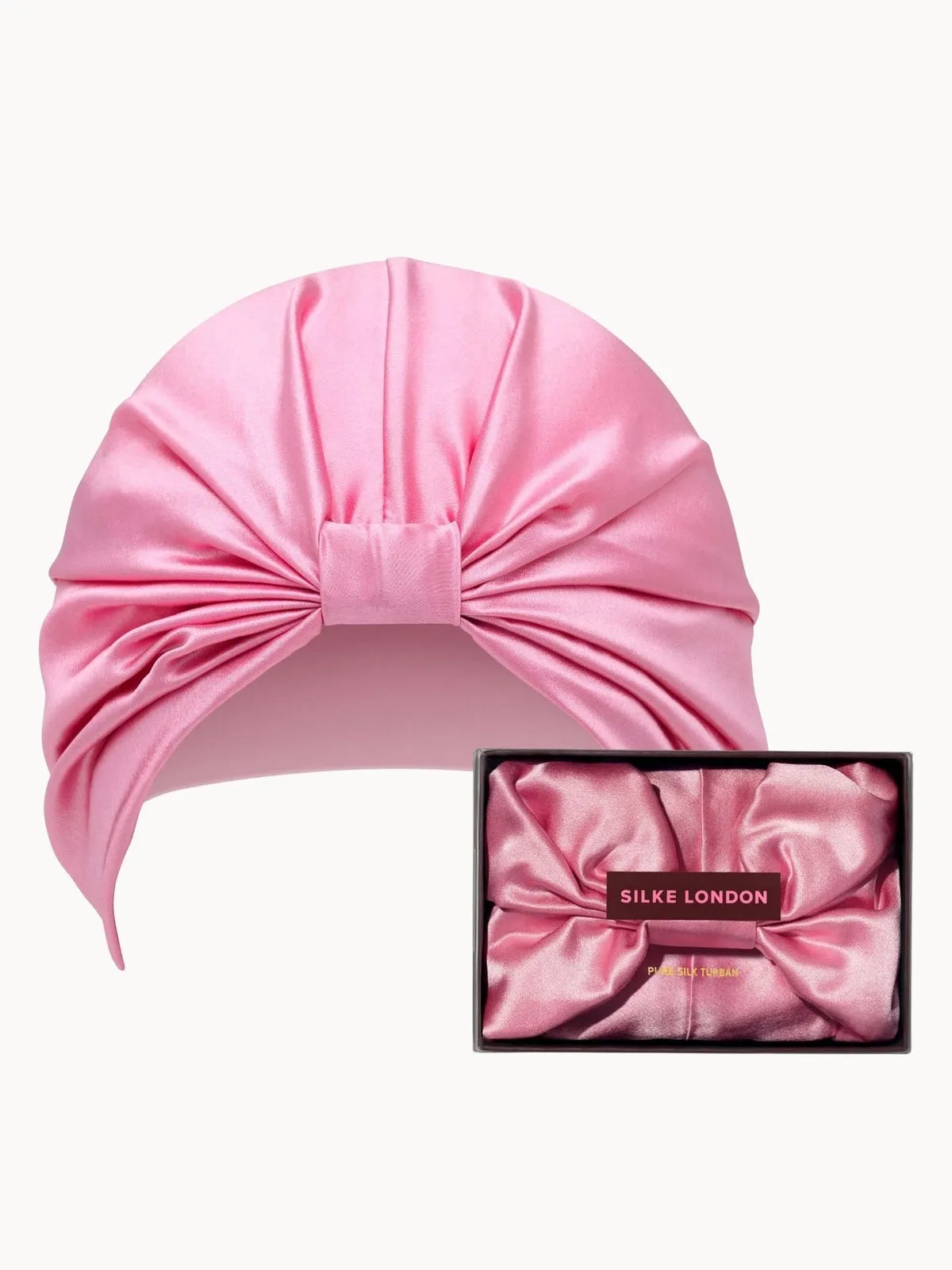 SILKE Hair Wrap Bonnet - The Mila - Powder Pink