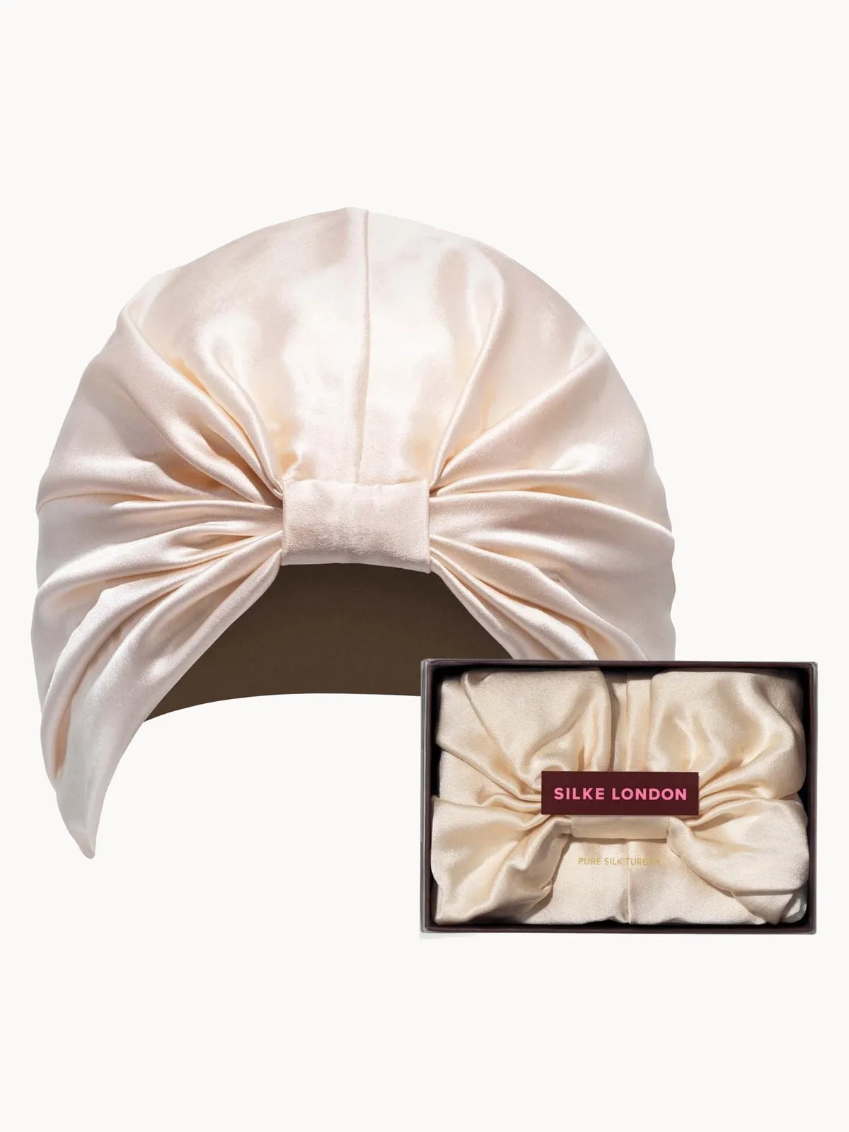 SILKE Hair Wrap Bonnet - The Sofia - Champagne