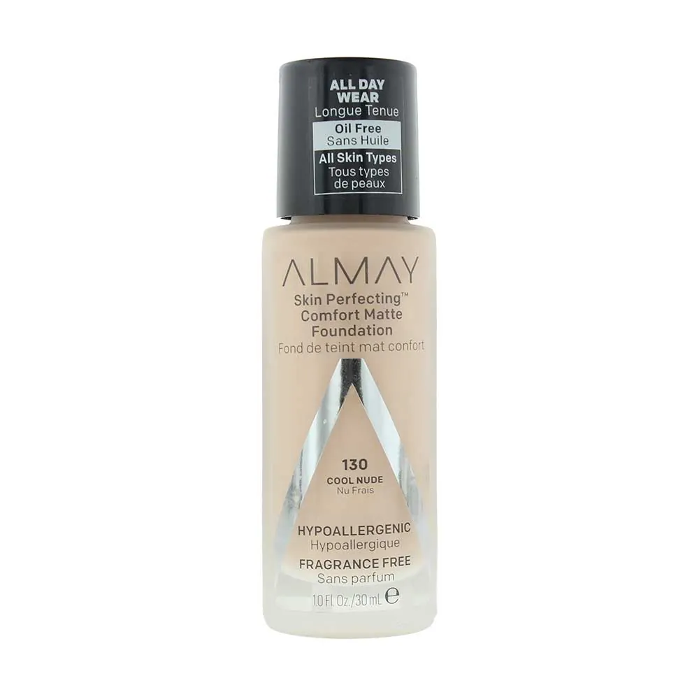 Almay Skin Perfecting Comfort Matte 130 Cool Nude Foundation 30ml