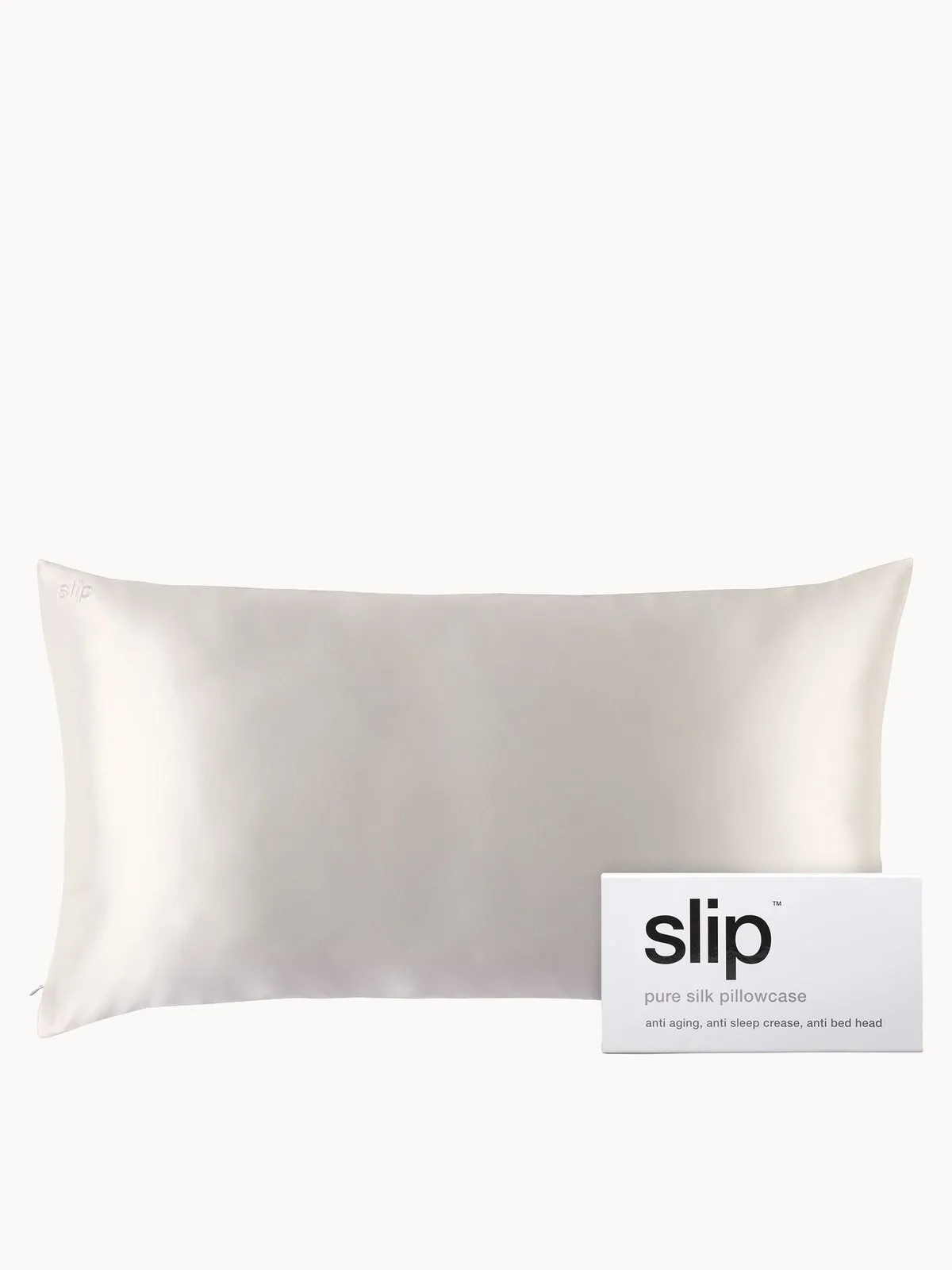 Slip Silk Pillowcase King - White