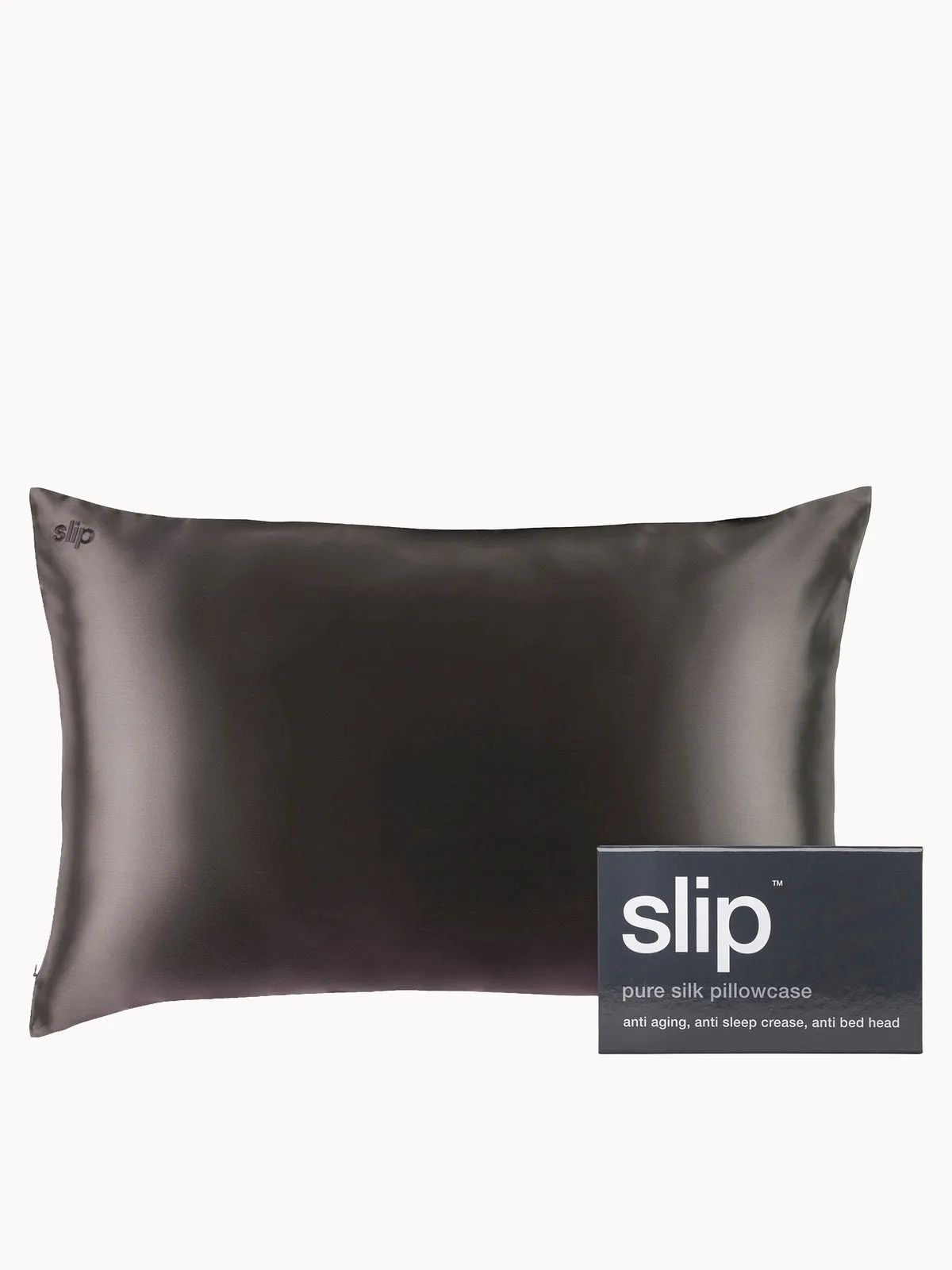 Slip Silk Pillowcase - Queen - Charcoal