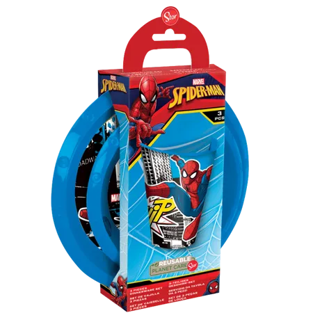 Stor Large Super Mario Microwave Eating Set Gift Box 3 Pieces