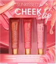 Sunkissed Cheek To Lip Gift Set - 15ml Cheek & Lip Tint Gleam + 15ml Cheek & Lip Tint Bloom + 15ml Cheek & Lip Flush
