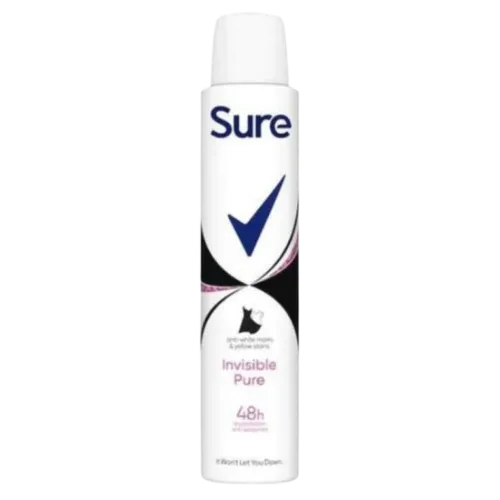 Sure Women Invisible Pure Anti-Perspirant Deodorant Spray - 200 ml