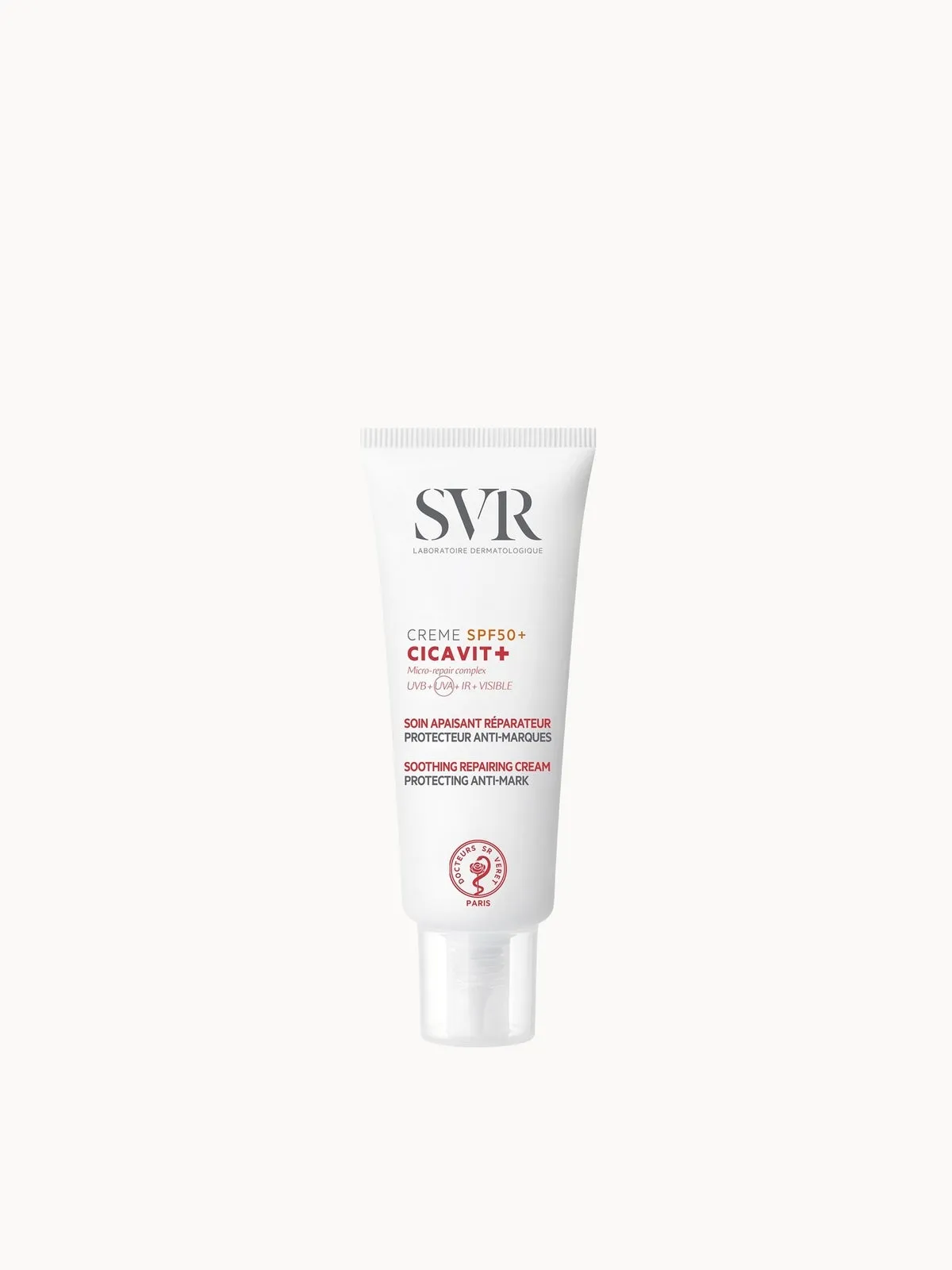 SVR CICAVIT+ SPF 50+ Scar & Wound Cream for Damaged Sensitive Skin, Moles, Grazes, Cuts & Tattoos, 40ml