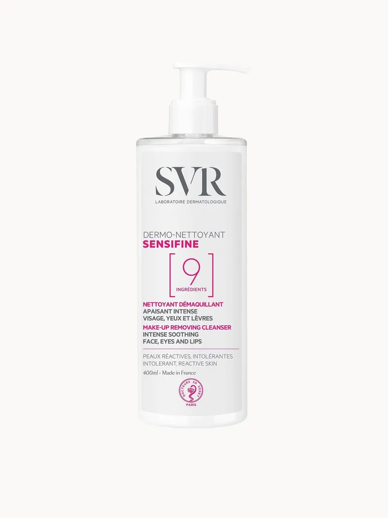 SVR SENSIFINE Ultra-Gentle Cleansing Milk for Sensitive Dry, Eczema-prone Skin, 400ml
