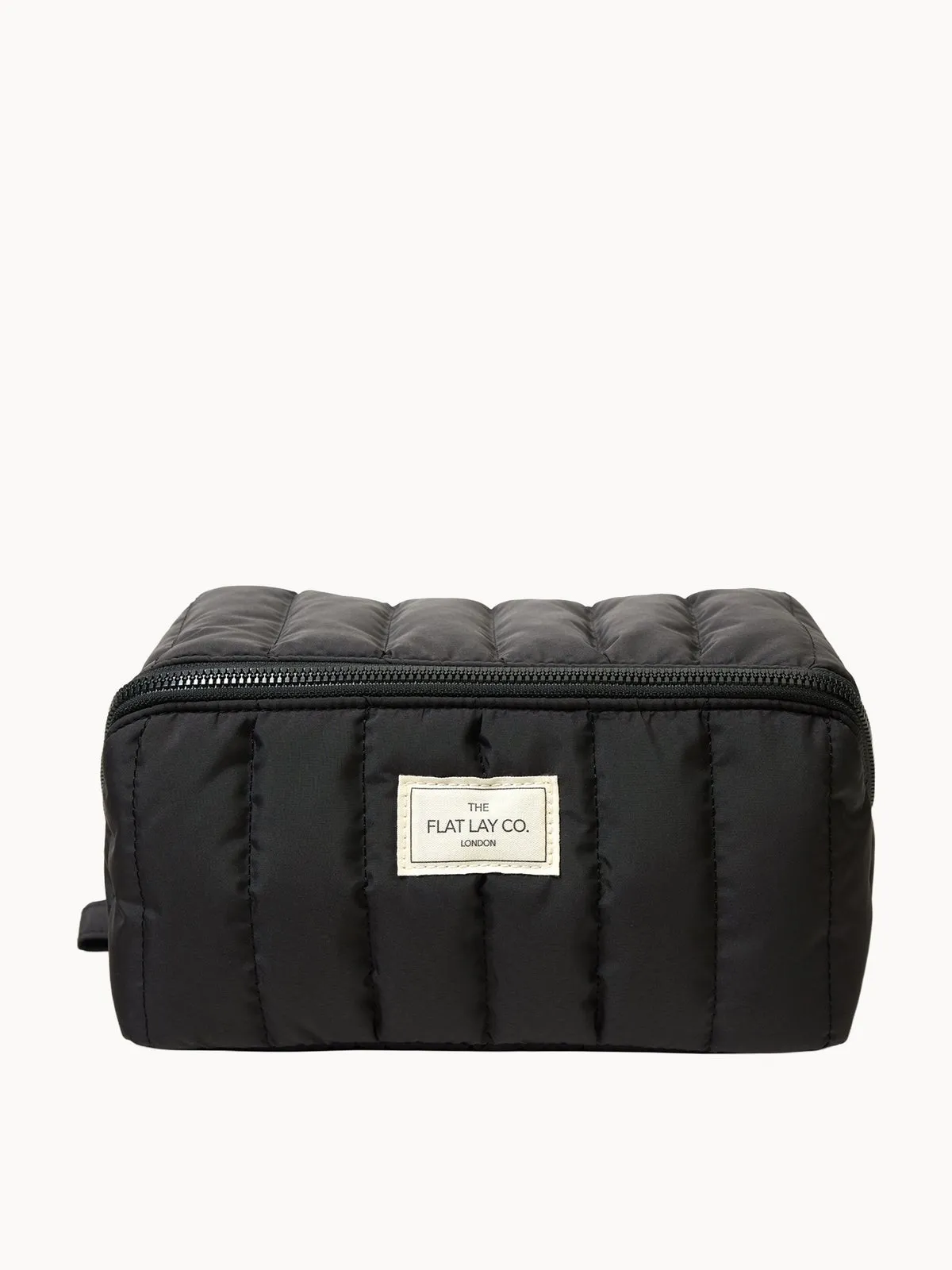 The Flat Lay Co. Marshmallow Flat Lay Makeup Box Bag - Classic Black