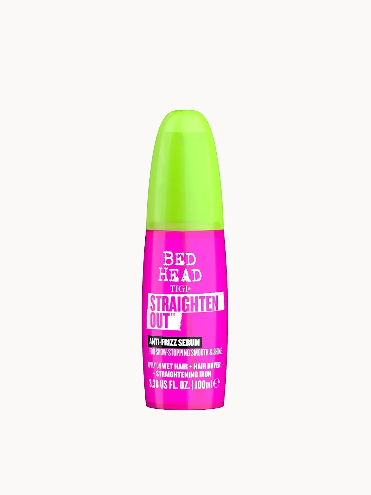 TIGI Bed Head Straighten Out Anti Frizz Serum for Smooth Shiny Hair 100ml