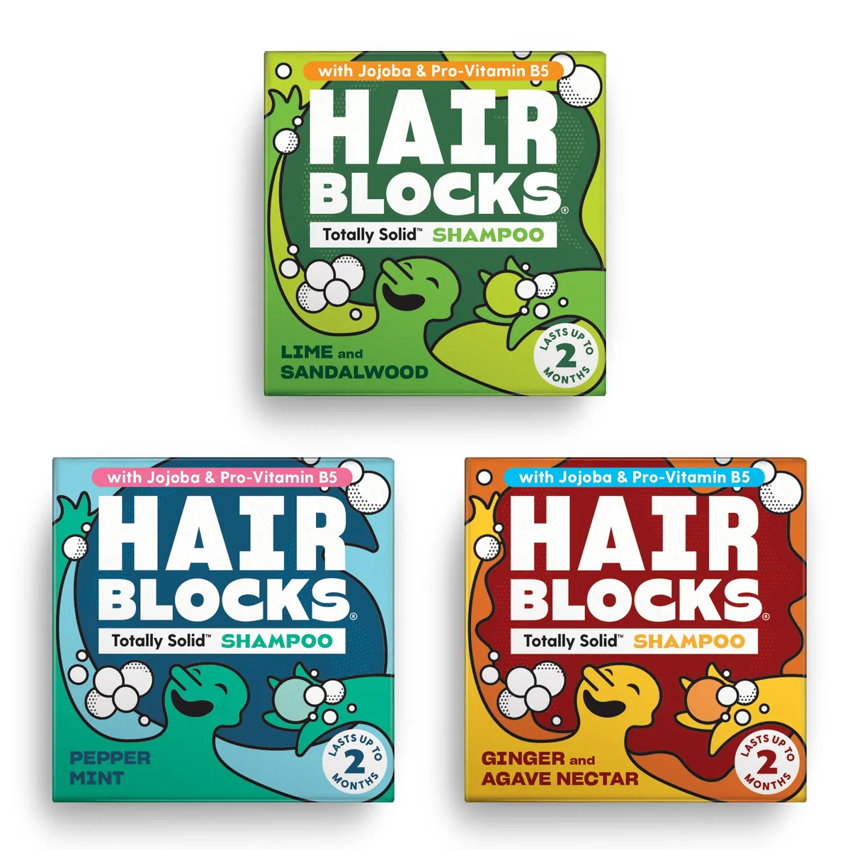 Solid Shampoo - Mixed 3 Pack - Mens
