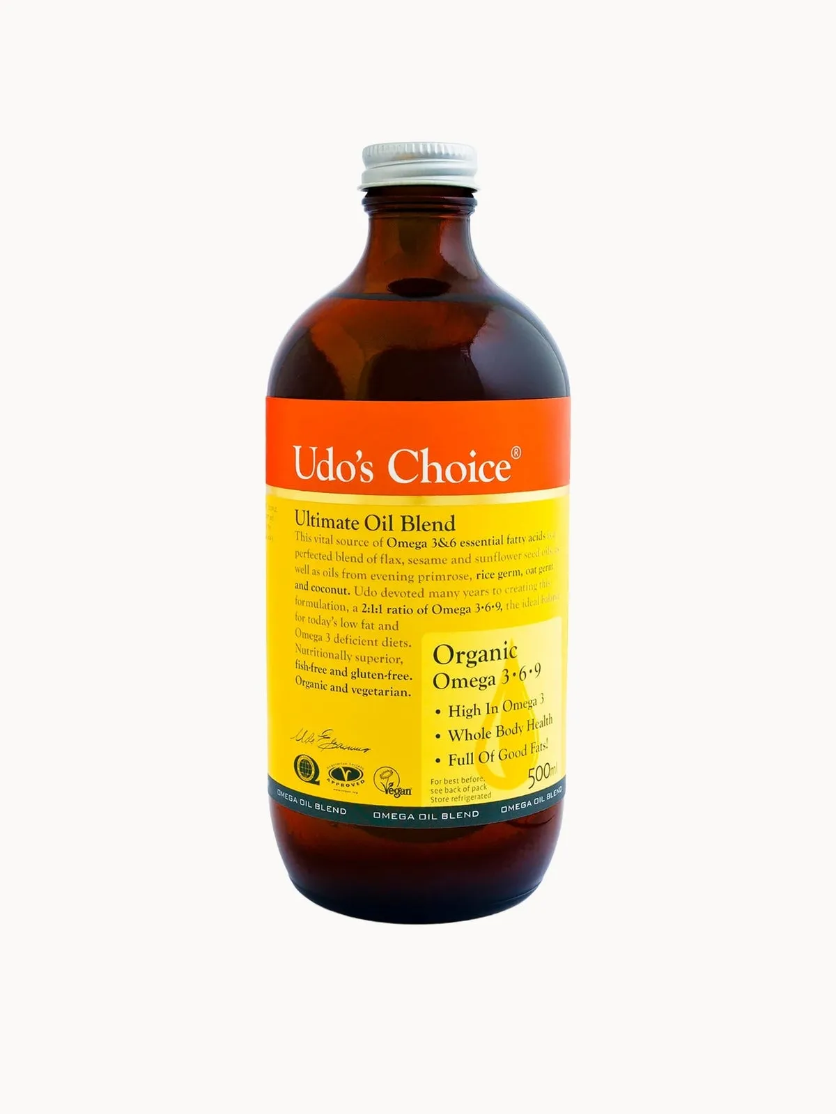 Udo's Choice Organic Ultimate Oil Blend (Various Sizes) - 500ml