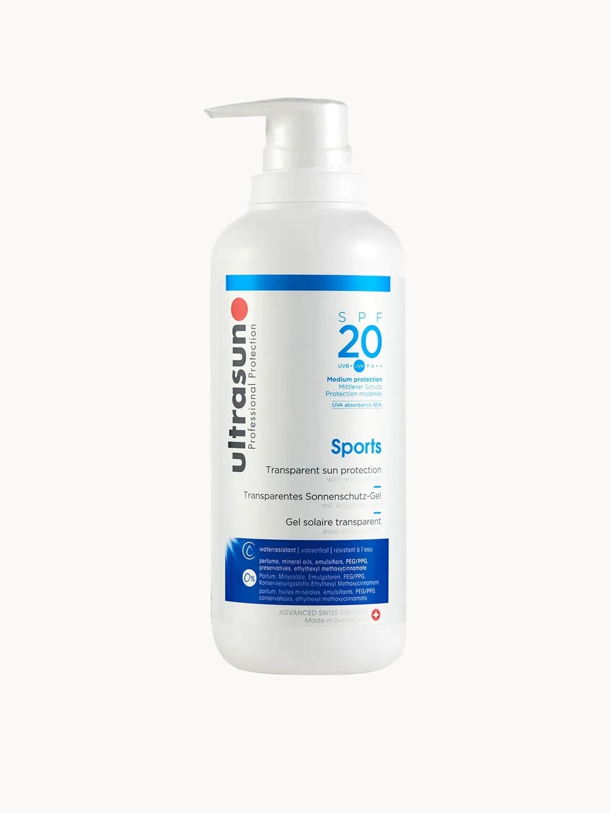 Ultrasun 20 SPF Sports Gel (400ml)