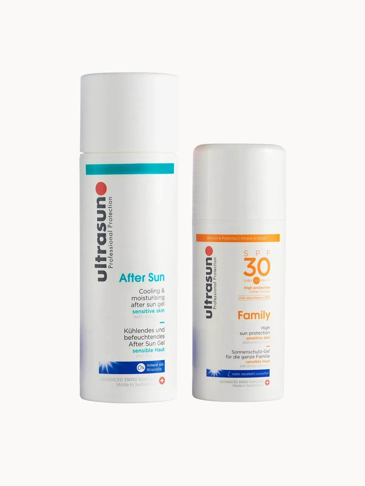 Ultrasun Family SPF 30 - Super Sensitive (100ml) and Ultrasun Aftersun