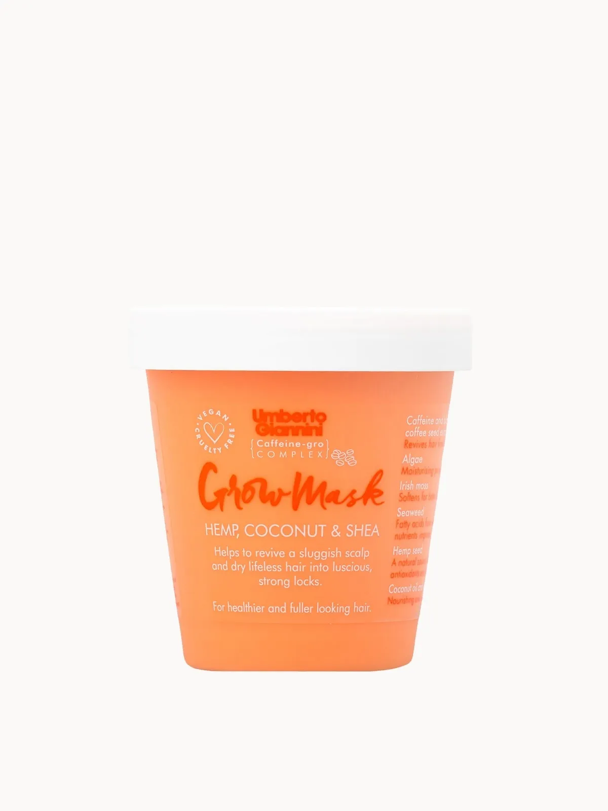 Umberto Giannini Grow Mask Hemp, Coconut and Shea Treatment 230g