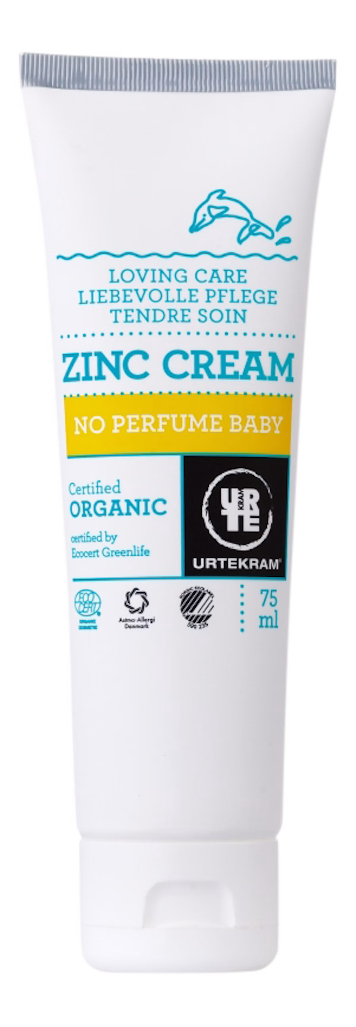Urtekram No Perfume Baby Zinc Cream 75 ml