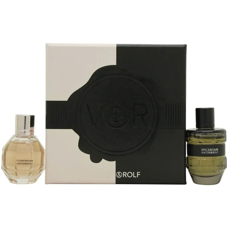 Viktor & Rolf - Gift Set 7ml FlowerBomb EDP + 7ml Spicebomb EDT