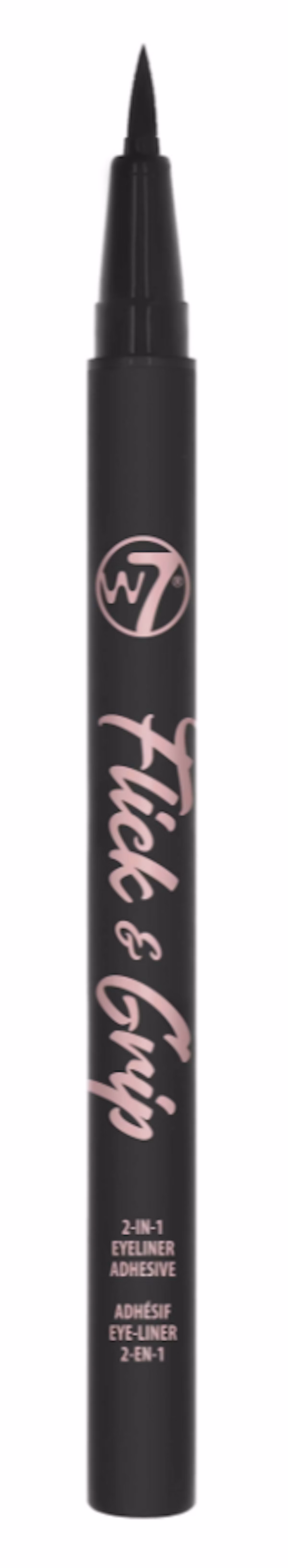 W7 Flick & Grip 2-In-1 Adhesive Eyeliner Pen Black 1 pcs