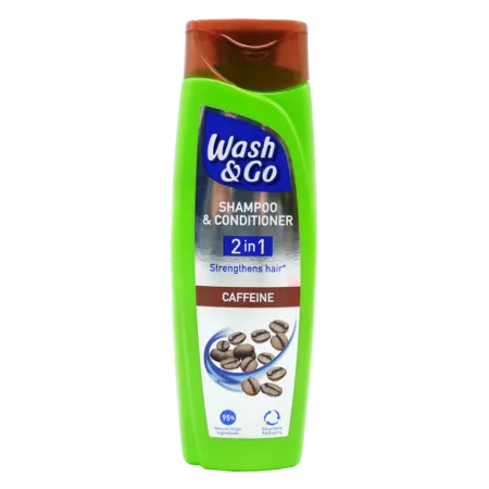 Wash & Go 2-in-1 Caffeine Shampoo & Conditioner - 180ml