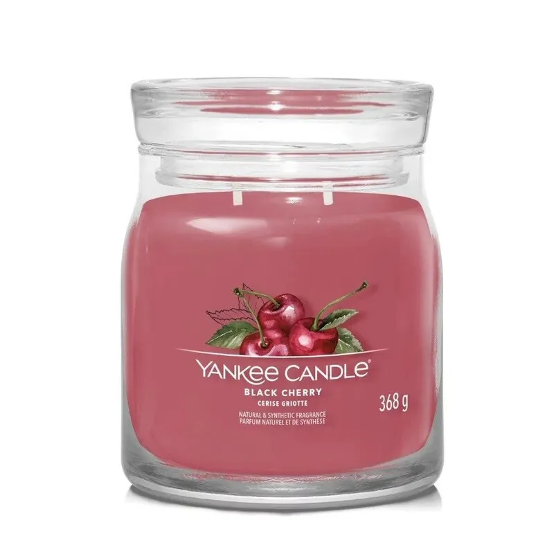 Yankee Candle - Signature Black Cherry Medium Jar