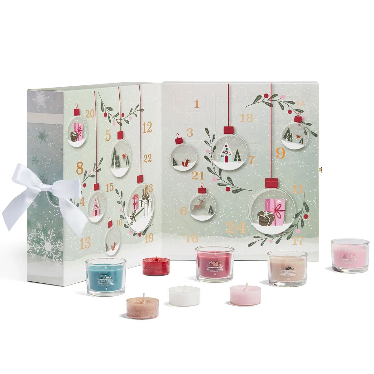 Yankee Candle - Yankee Candle Snow Globe Wonderland Advent Calendar Book DAMAGED BOX (12 x 37g &amp; 12 x 9.8g)